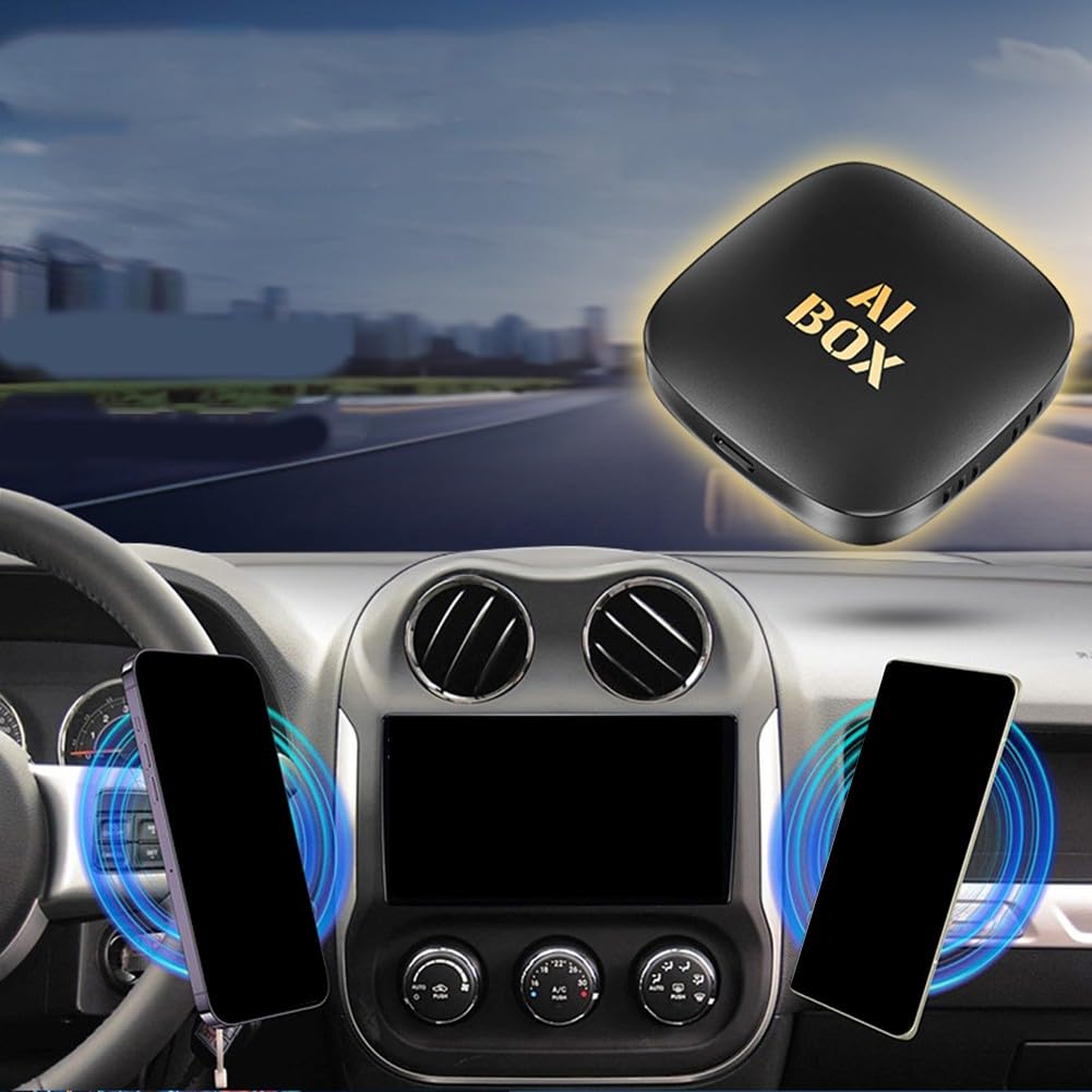 Adaptador inalámbrico para CarPlay AI Box 13, 2 GB + 16 GB con 5.0, enlace de espejo y para conexión automática con cable para CarPlay