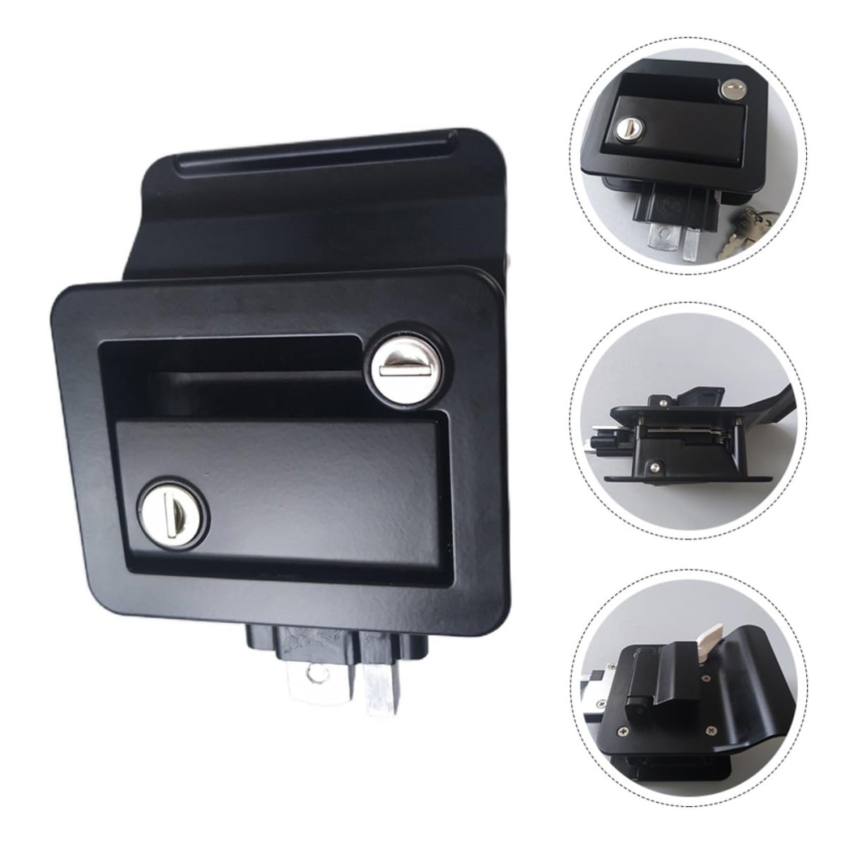 Loquet de Porte de VR en Alliage de Zinc, Noir, pour Voyage