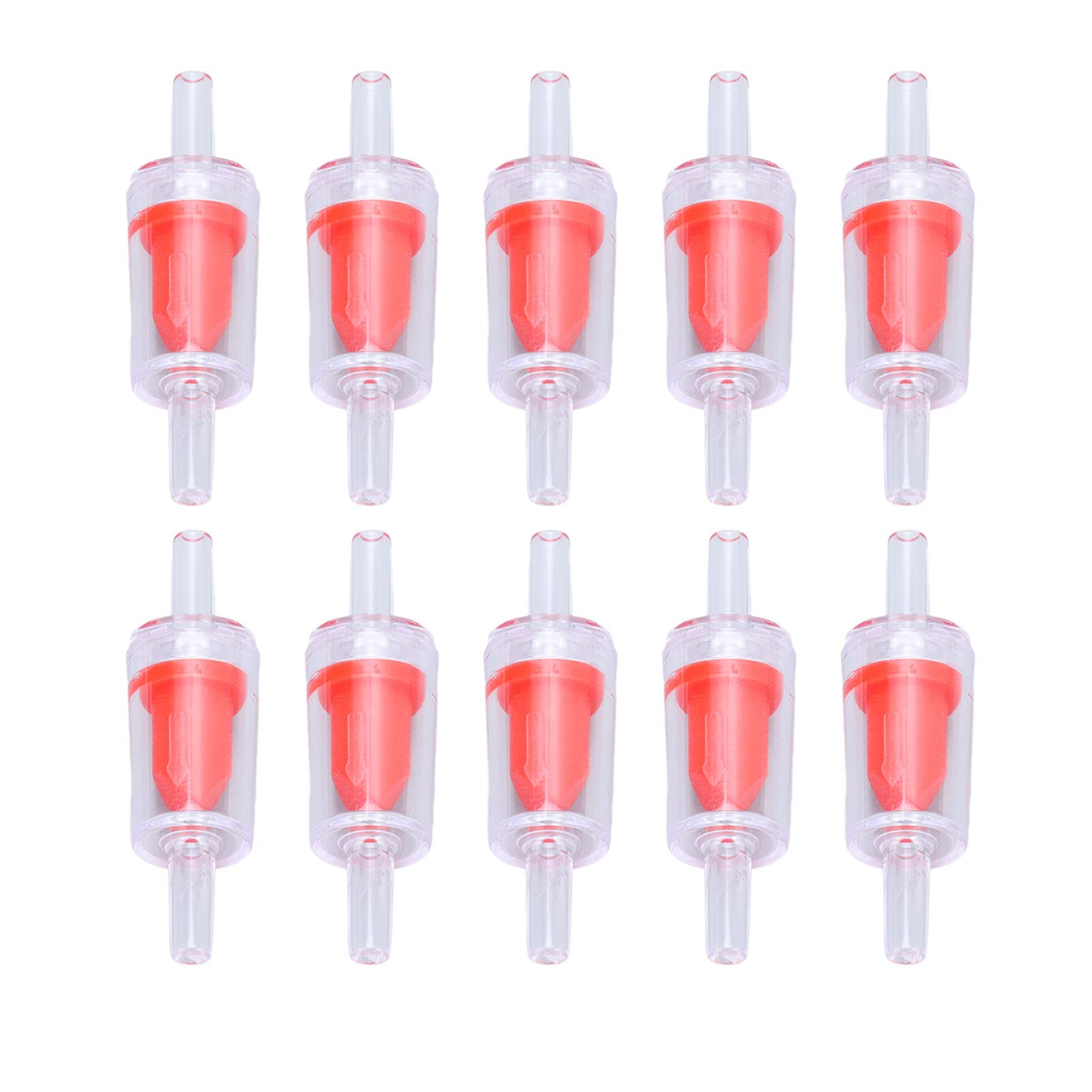 10 szt. Zawór zwrotny 4 mm PP pompa powietrza do akwarium, 1-drożny zawór zwrotny zatrzymujący wodę do akwarium zawór zwrotny, jednokierunkowy zawór zwrotny, zawór zwrotny, ryby, zawór zwrotny, do