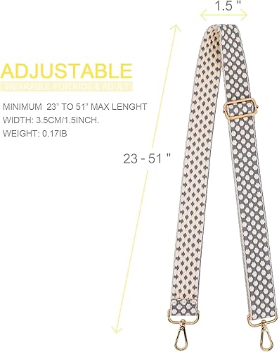 Miniatura 10 de Correa ajustable para bolso, correa ancha para bolso, correa de repuesto para bolso cruzado