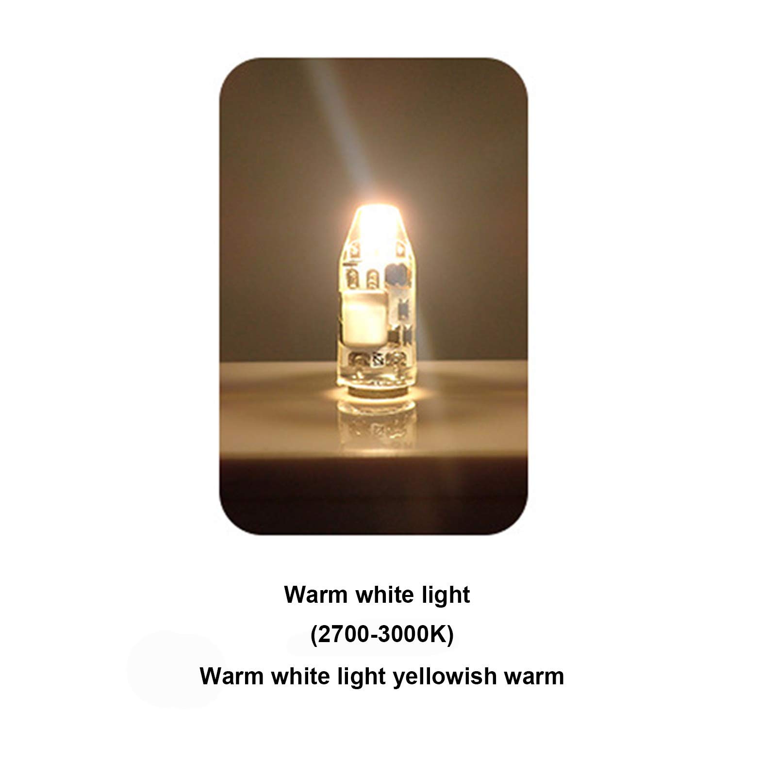 Lampadina LED G4 dimmerabile 3W 30W Lampada inferiore bi-pin equivalente alogena AC/DC 300 lumen 360 ordm; Angolo del fascio, Illuminazione paesaggistica, Non dimmerabile, bianco caldo