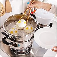 Vista 5 de 300 piezas de forros redondos de bambú para freidora de aire de 7.5 pulgadas, hojas de papel pergamino perforado de primera calidad, esterilla