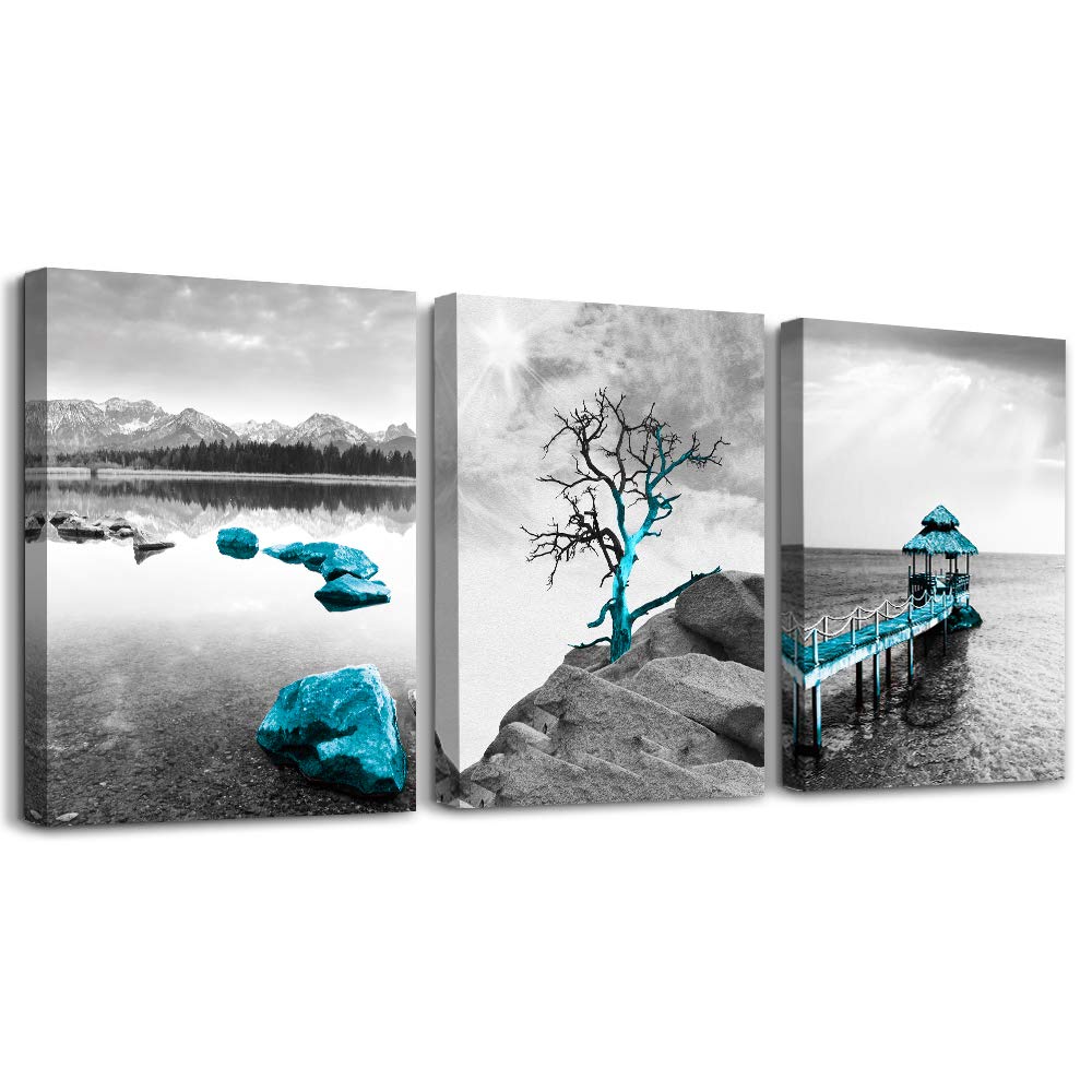 Buy 3 piece Framed Canvas Wall Art for Living Room bathroom Wall decor