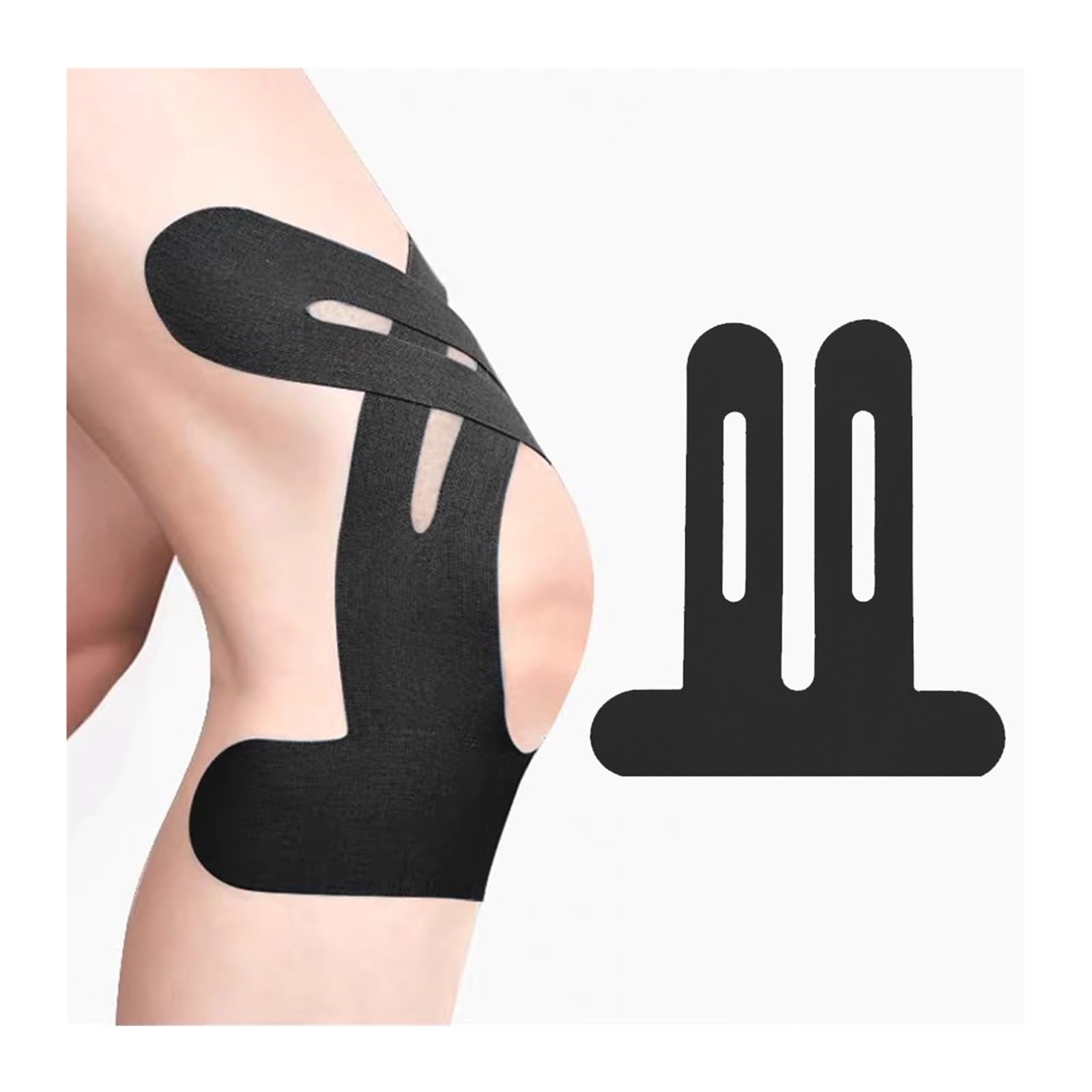 Generico Compatibile for bendaggi Sportivi Il Nastro Elastico Autoadesivo Avvolgente for l'atletica fornisce Supporto