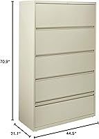 Vista 2 de Lorell LLR43516 Lima lateral con mangas enrollables, masilla