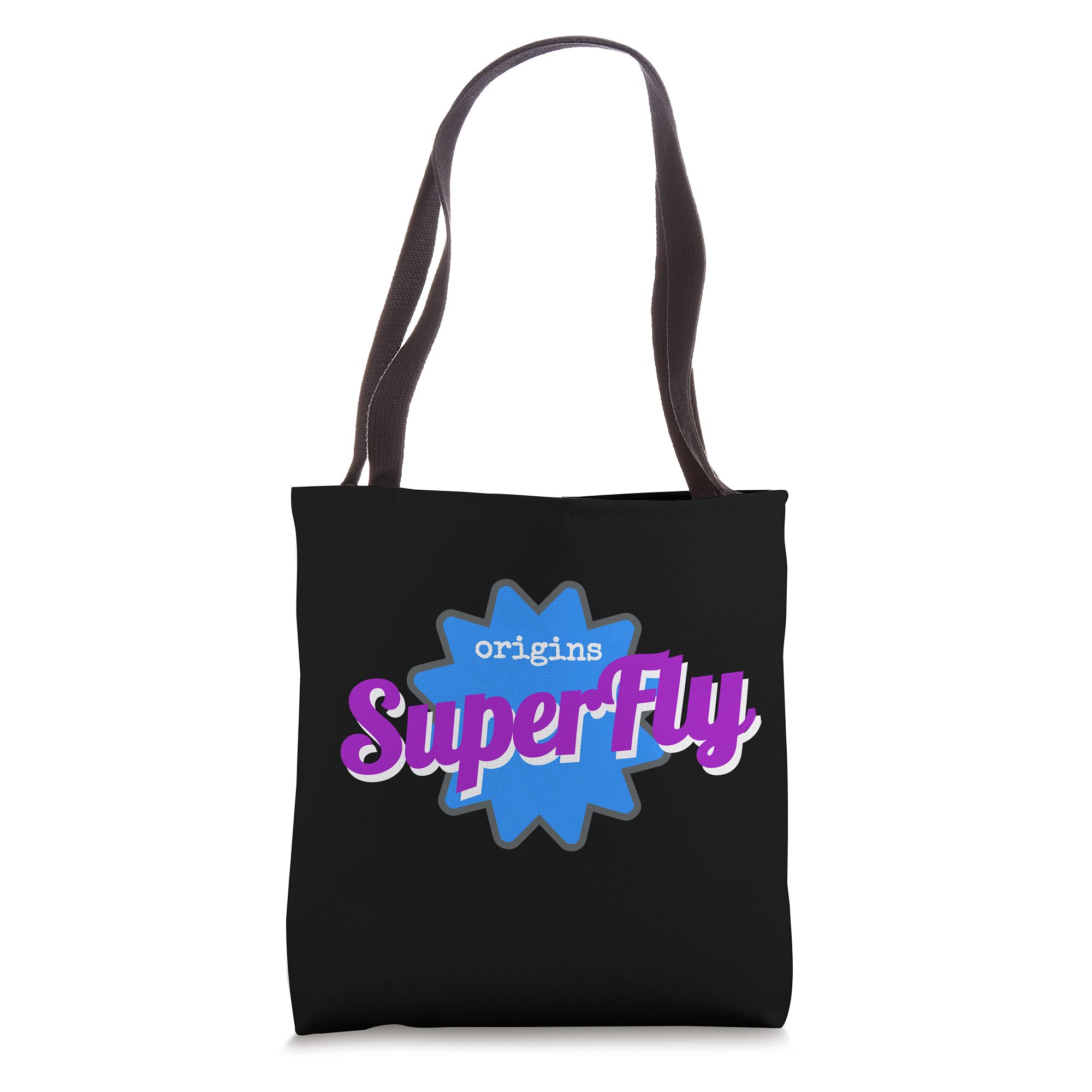 Origins Super Fly - Cool Fun Vintage Logo DesignsOrigins Super Fly - Cool Fun Vintage Purple Logo Design Tote Bag
