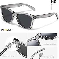 Vista 3 de Gafas de sol polarizadas para hombre y mujer, lentes de espejo retro para conducir, pescar, protección UV400