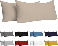 Dreamzie Párnahuzat Szett (2db) - 40x80 cm Bézs Jersey Pamut, 150g/m², Hipoallergén, Tartós, Oeko-Tex Minősített 1
