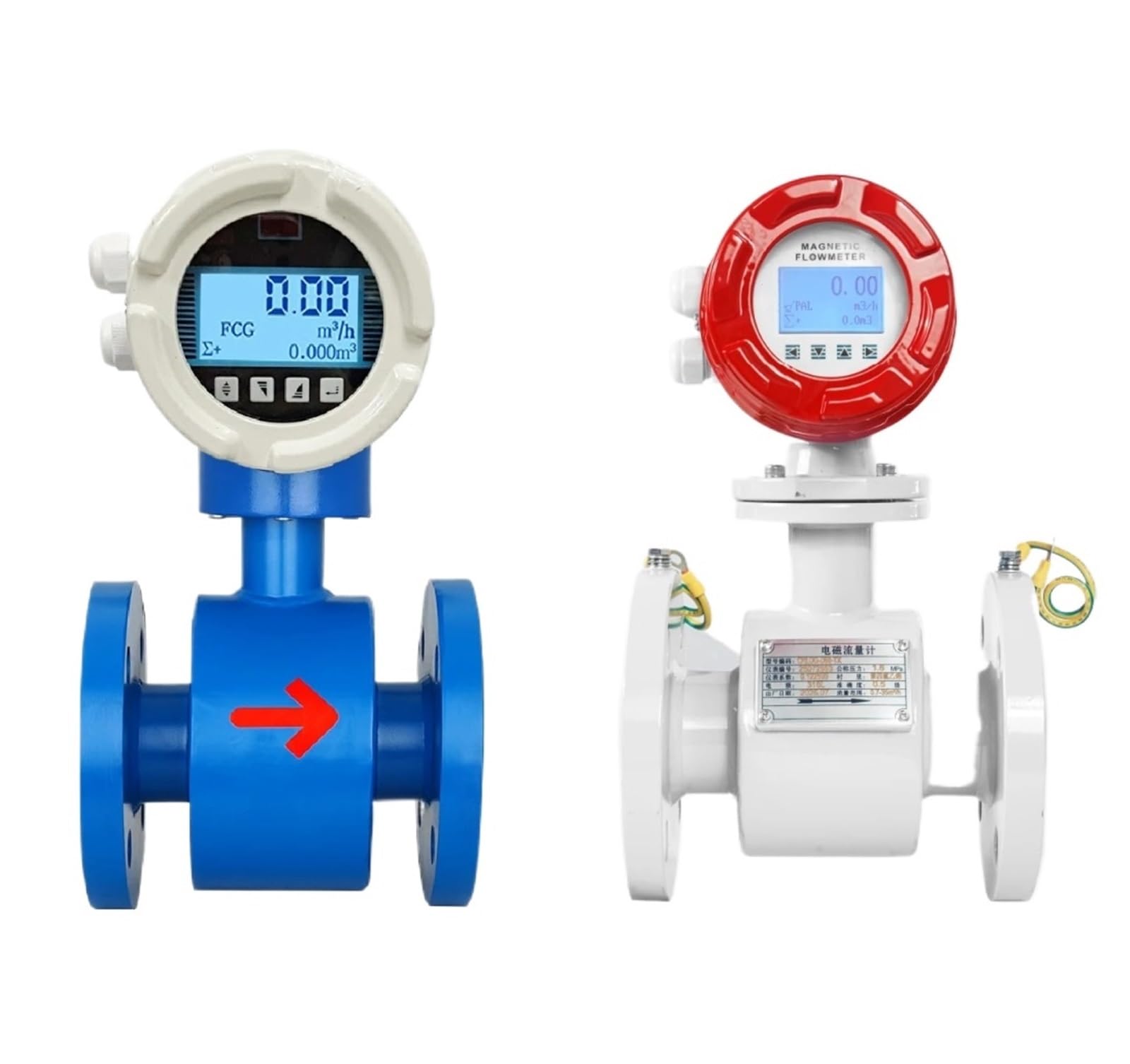QfUxYYSLD Electromagnetic Flow Meter for Wastewater Firefighting Potable Water Acid Alkali Corrosive Liquid Inline Installation(DN15-normal)