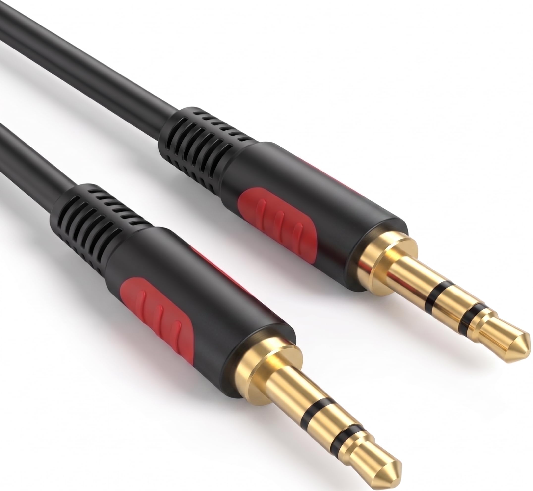 Cable auxiliar de audio macho a macho de 3,5 mm de 7,6 m, cable AUX para auriculares Beats, iPod, iPhone, iPad, estéreo de hogar/coche y más