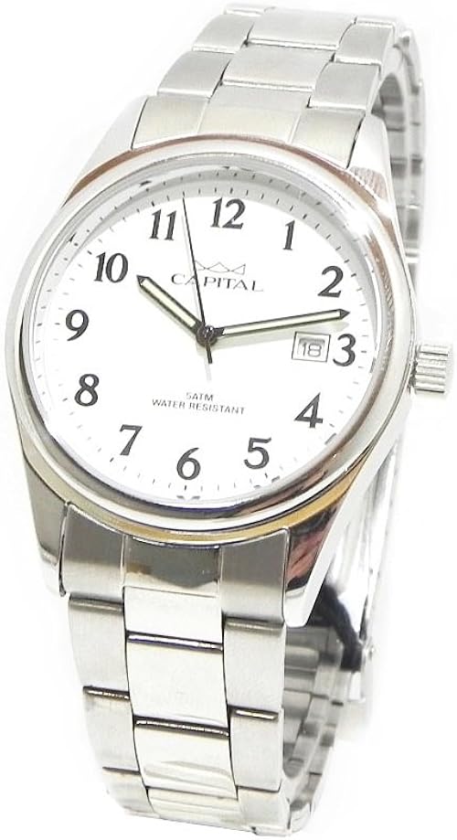 OROLOGIO CAPITAL VINTAGE CLASSICO UOMO ACCIAIO WHITE DIAL DATA AX163NR € 62  : Canali Giorgio \u0026 Rossofuoco: Amazon.it: Orologi