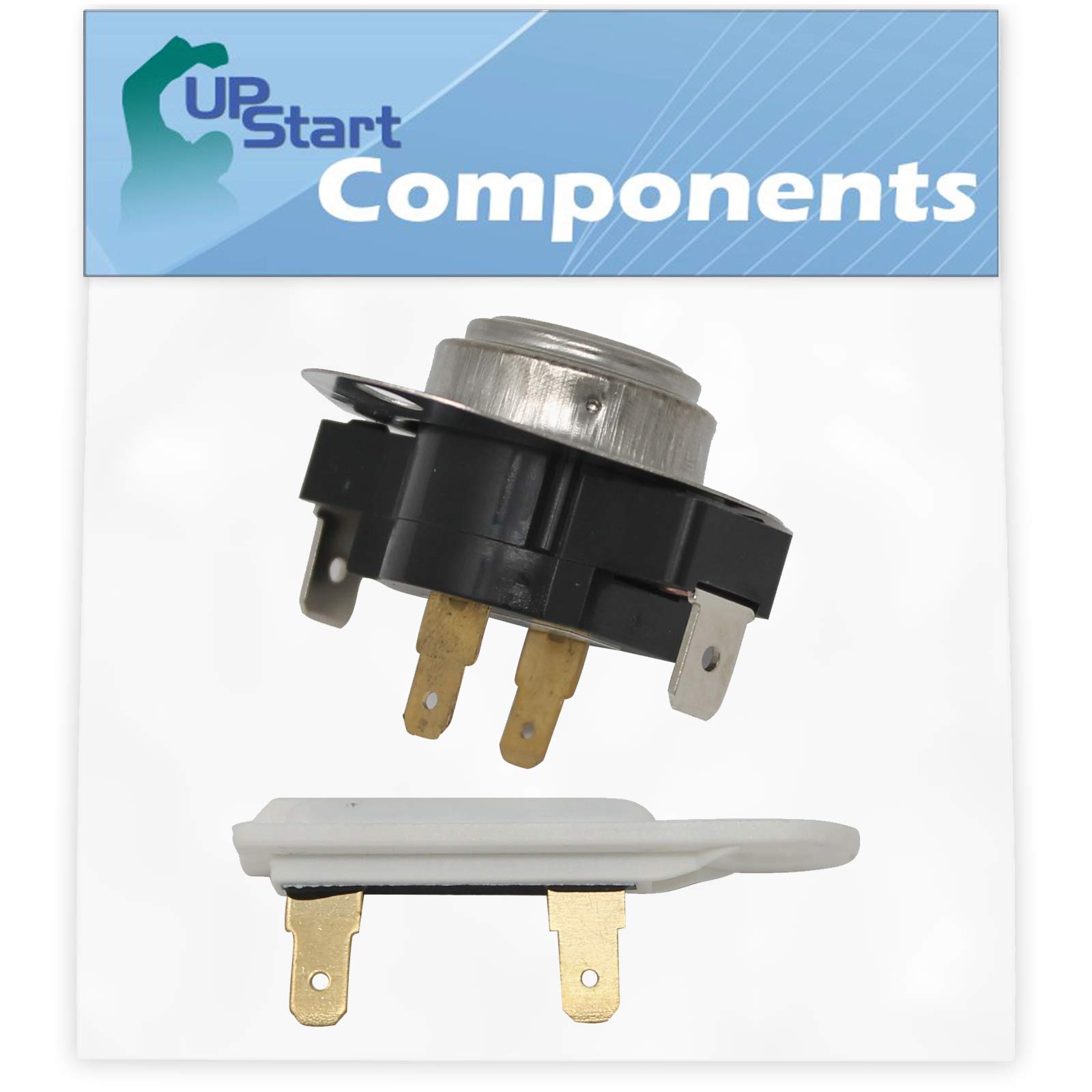 3387134 Cycling Thermostat & 3392519 Dryer Thermal Fuse Replacement for Whirlpool LG8861XWQ0 Dryer - Compatible with WP3387134 Thermostat & WP3392519