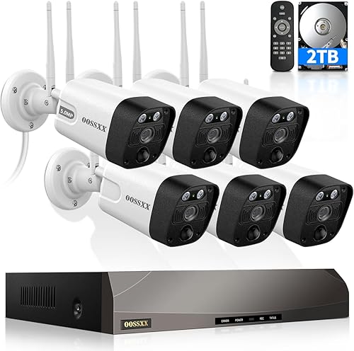 Miniatura 13 de (4K Ultra HD y audio de 2 vías) Cámara de detección PIR para exteriores Cámaras inalámbricas para sistema de seguridad en el hogar, antenas duales