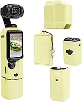 Vista 11 de Funda para Pocket 3, Funda Protectora de Silicona Suave Compatible con DJI Osmo Pocket 3 Creator Combo/para Xtra Muse, Protector de Pantalla Ligero