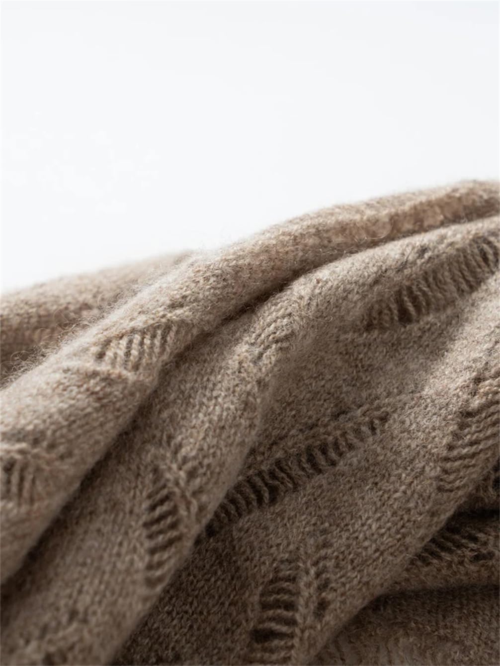 Sciarpa da donna tinta unita cashmere sciarpa lavorata a maglia calda morbida lunga sciarpe
