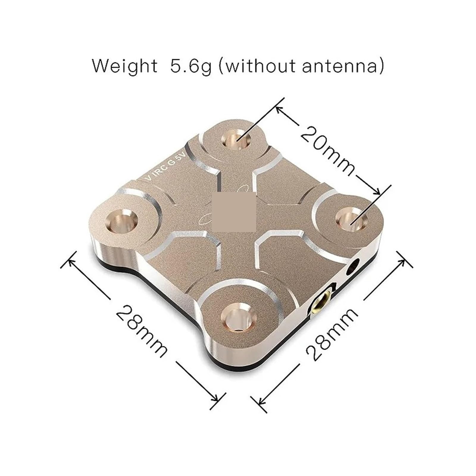 TX800 5.8G VTX 48CH PitMode 25mW/200mW/400mW/800mW Output Long Range Transmitter mit Antenne für RC FPV Racing Drohne