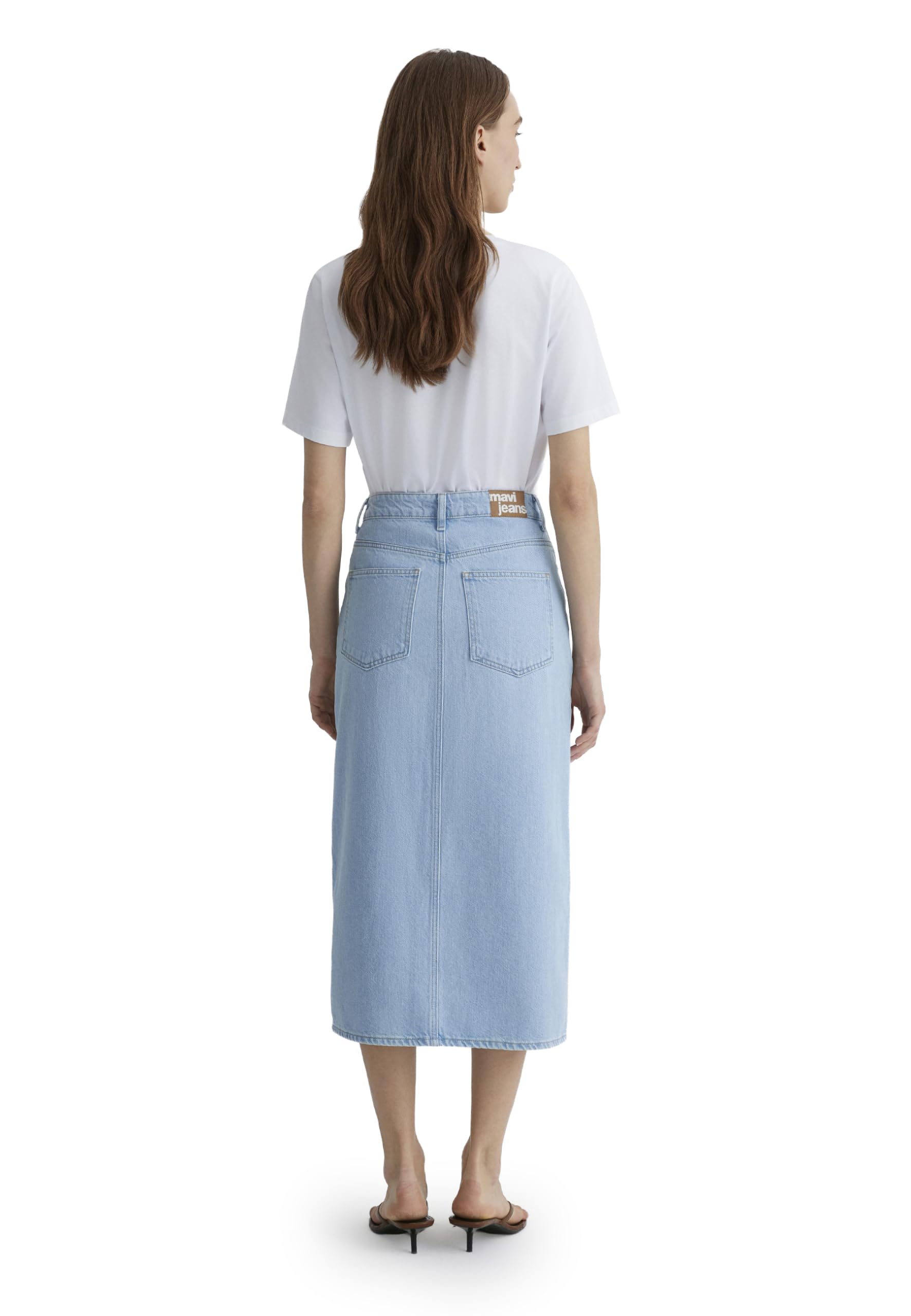 Mavi Damen MARIN Jeansrock, lt Blue Denim, M