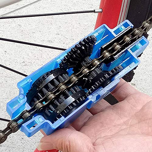 KOBWA Bicycle Chain Cleaner, Quick Clean Cycling Bicycle Bike Chain Cleaner Tool Machine Brushes Cyclone Chain Scrubber Gear Brush Kits for Road Bikes Bicycle Cycling Mountain Bike MTB - Thumbnail 5