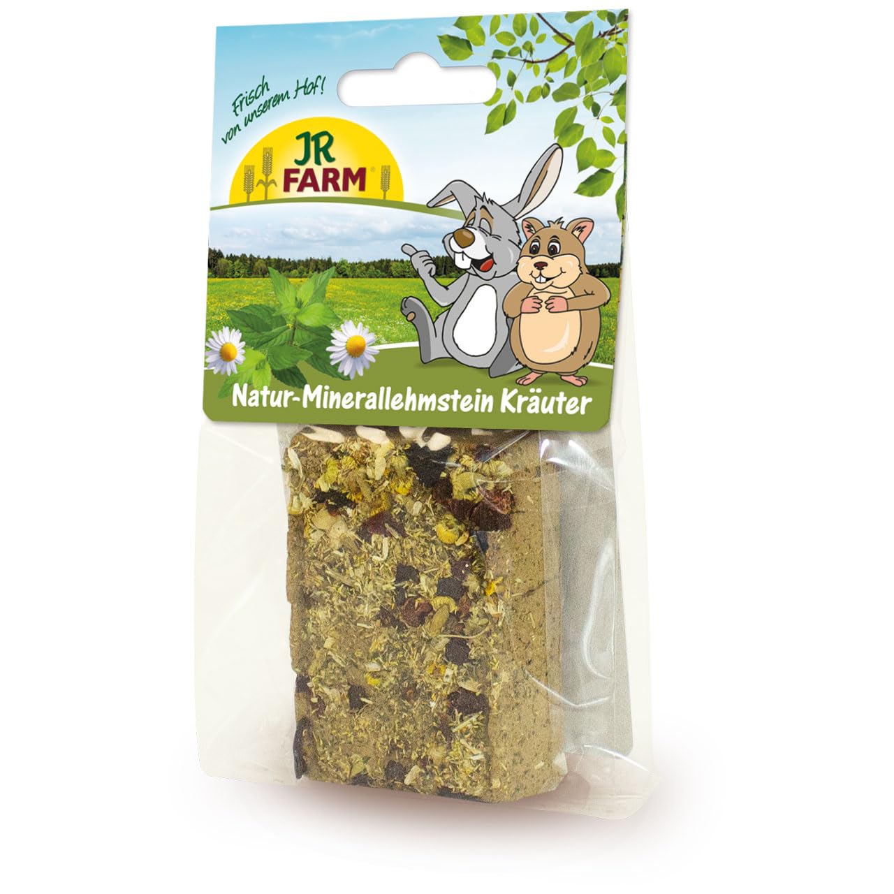 JR Farm Natur-Minerallehmstein Kräuter 100 g