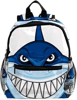 Tizorox - Zaino per bambini e bambine, motivo: denti di squalo