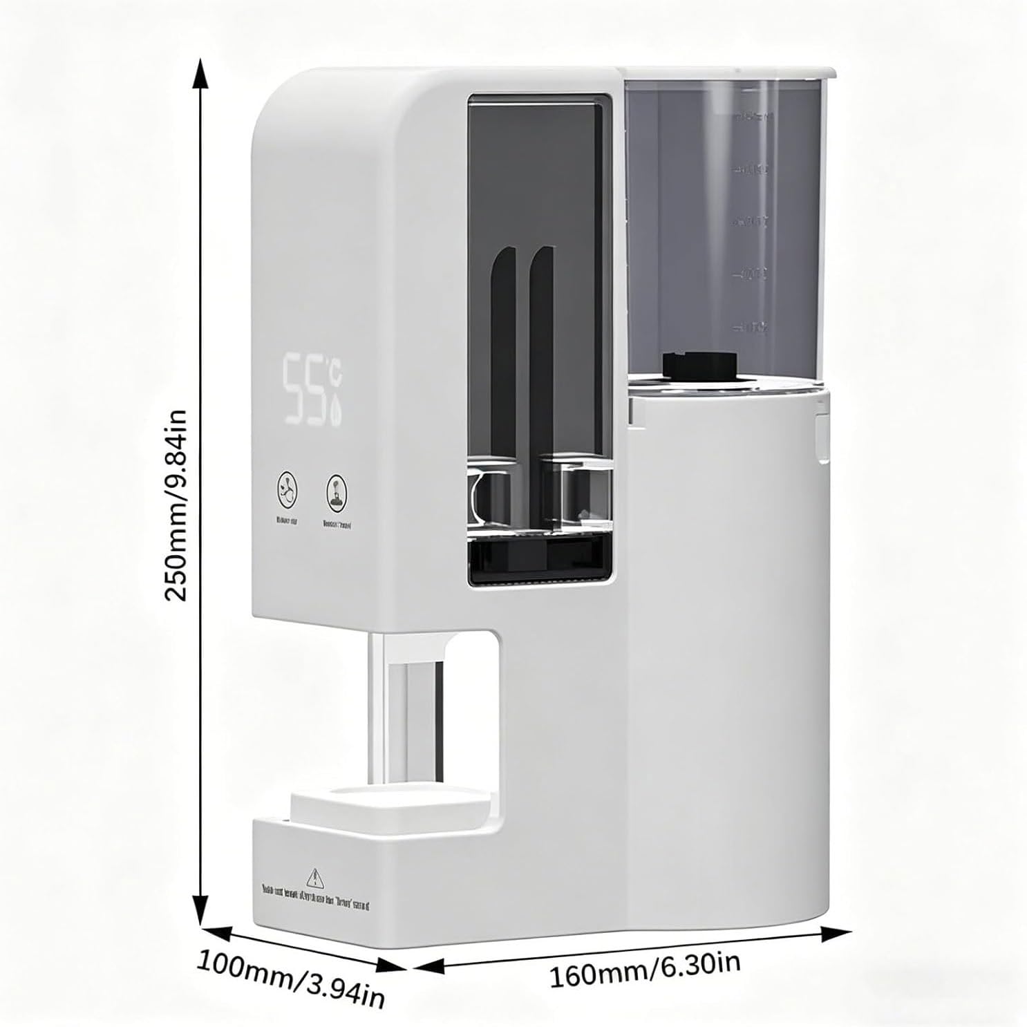 Scaldasalviette, scaldasalviette da 600 W con 20 asciugamani compressi, temperatura costante 55 °C, serbatoio da 500 ml per spa, viso, bagno, uso domestico