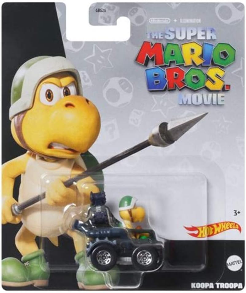 Hot Wheels Super Mario Movie Koopa Troopa 1:64 Scale Toy Car