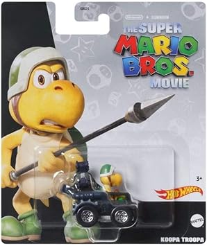Hot Wheels The Super Mario Bros The Movie - HKD59 - Metal Car 164 - Koopa Troopa Character