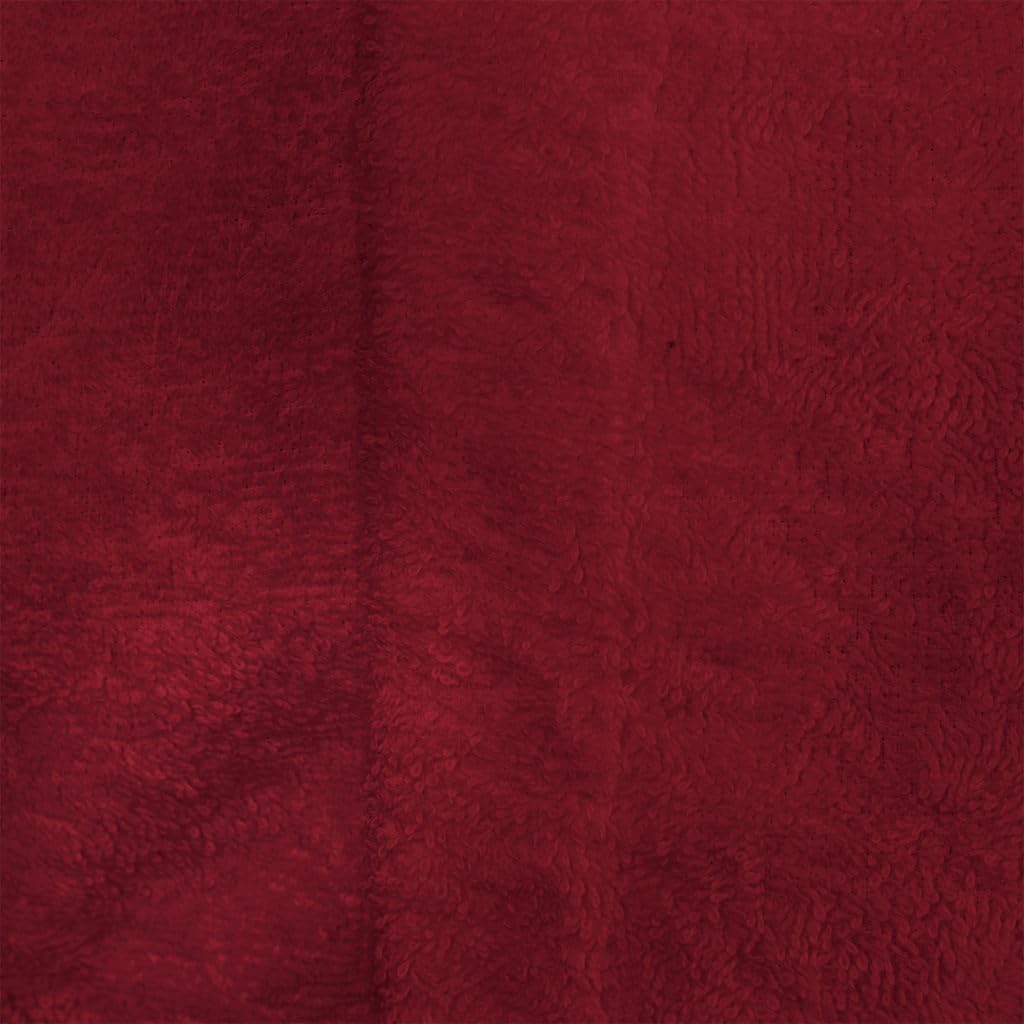 Albornoz KINN Rojo XXXL de 100% algodón con cinturón ajustable, absorbente y mullido, bata de casa para hombre y mujer, ideal para sauna, spa y baño