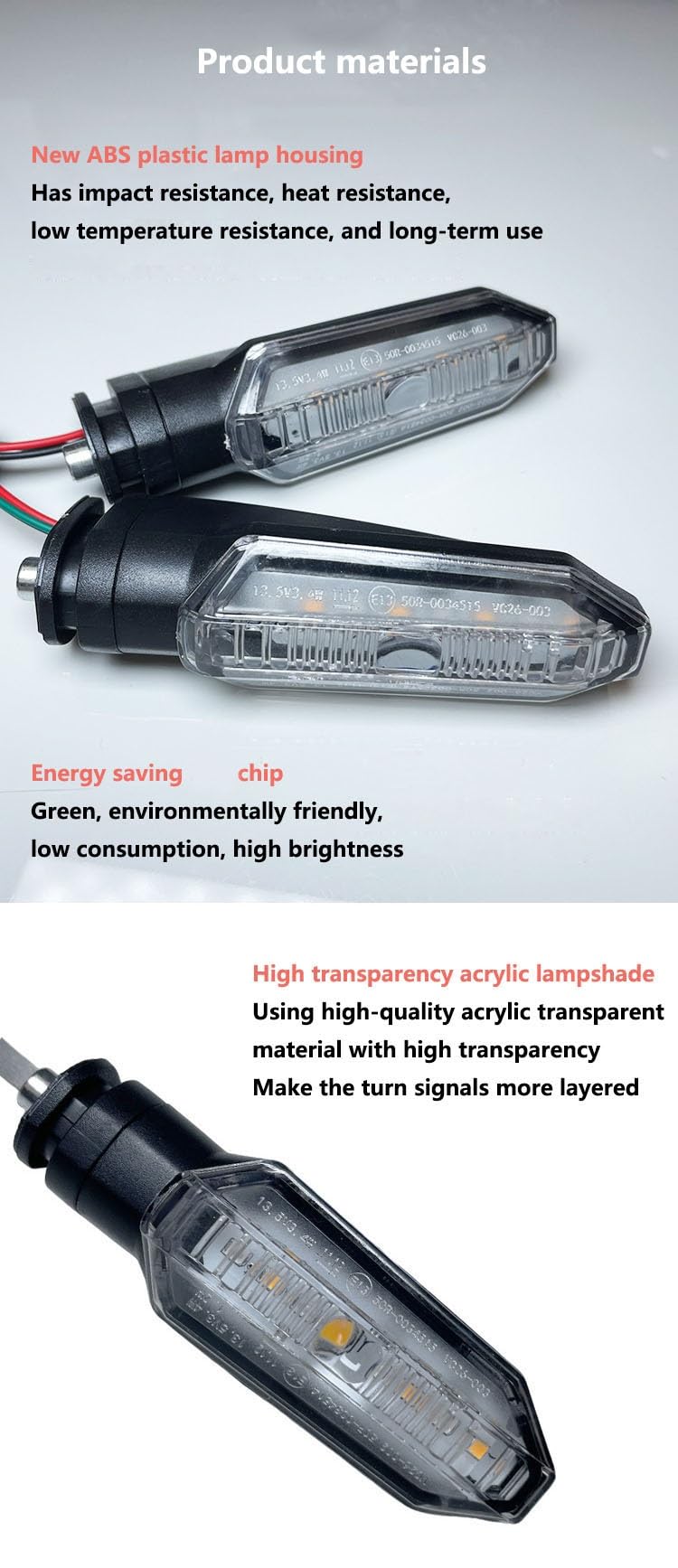 Per CRF250L ADV150 CBR650F NC750X XADV 750 Moto Indicatori Di Direzione Lampeggiante Dinamico 12V Lampada Segnalazione A Doppio Colore