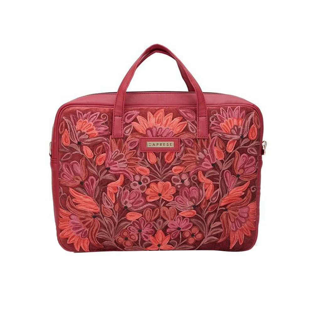 Caprese TRESNA EMBROIDERY LAPTOP TOTE BROWN HANDBAG (B0CF9S15C7) Amazon Price History, Amazon Price Tracker