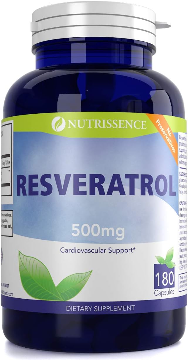 Resveratrol 500mg 180 Capsules