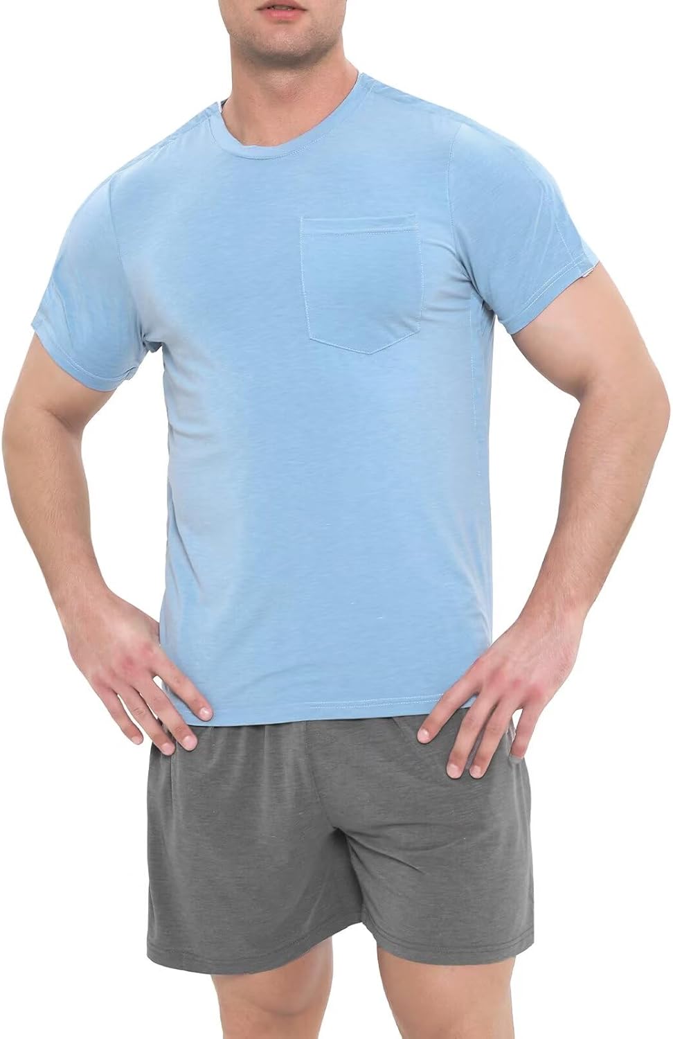 Landofgenie Mens Tear Away Shorts Post Surgery Recovery Pants Adaptive Clothing Both Sides Snap with Pockets for Leg Injures - Image 6