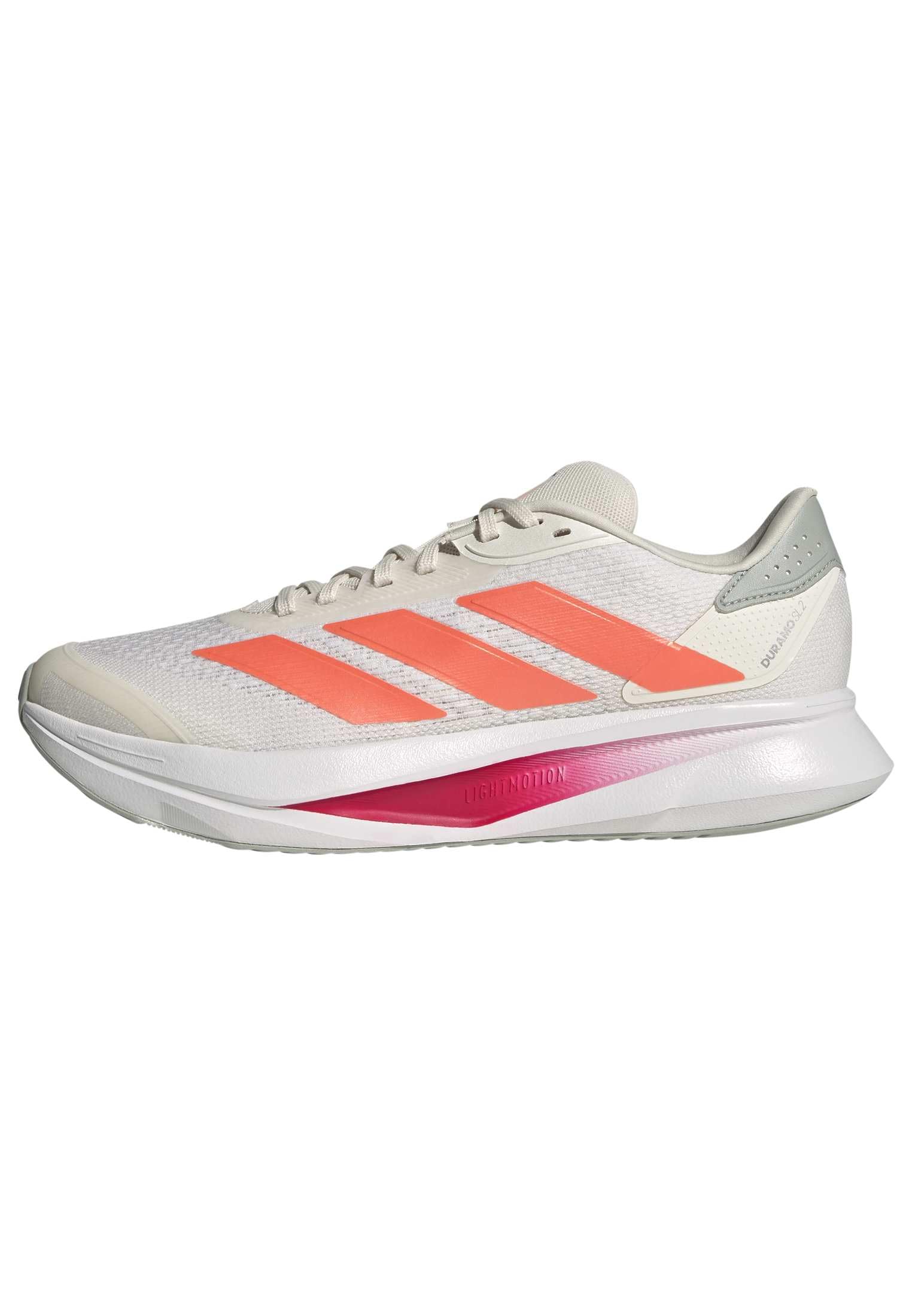 adidas Men's Duramo SL 2 Running Shoes, Off White/Lucid Orange/Wonder Silver, 9 UK