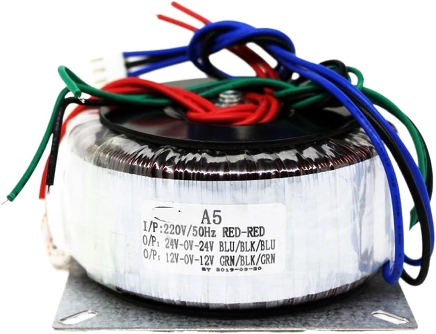 1PC 150w 220v to Dual 18v/20v/22v/24v/26v/28v/30v/32v + Dual 12v Toroidal Power Transformer for HiFi Amplifier Audio(Daul 22v daul 12v)