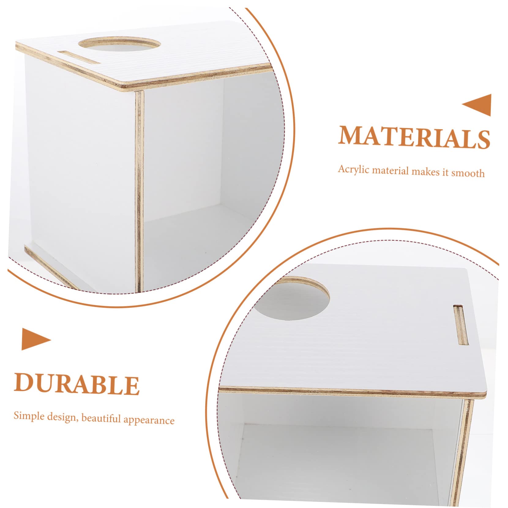 Multifunktions Sandbad für Hamster und Chinchillas aus Acryl und Holz
