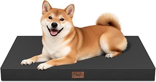 Miniatura 79 de Cama Ortopédica para Perros de Exterior para Perros Medianos y Gatos, Tapete Plano Impermeable para Mascotas con Espuma de Caja de Huevos y Funda