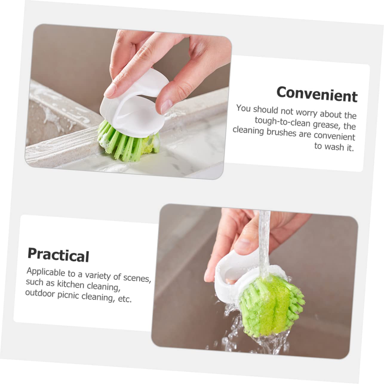 3 Series Cepillo De Limpieza De Platos Y Utensilios De Cocina De Cepillo Ergonomico Fregar Platos Cocinas Ollas Y Sartenes Material Resistente Y Flexible 2 Piezas X 3