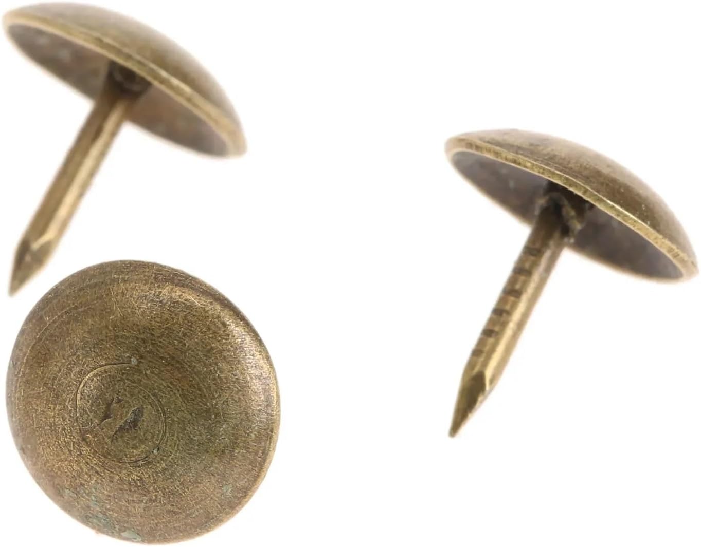 Upholstery Tacks 500Pcs Antique Bronze Iron Upholstery Nails Jewelry Gift Wine Case Sofa Decorative Tack Pushpin Doornail for Furniture Cork Board DIY Projects Home Decor(9x9mm)