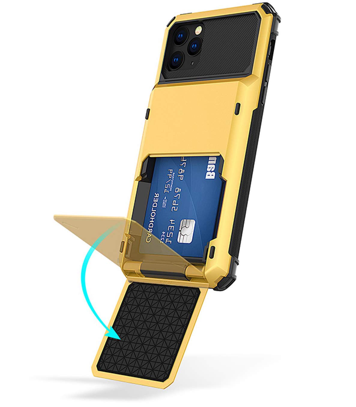 Coque iPhone 11 Pro antichoc jaune coque de protection robuste 360 - 8