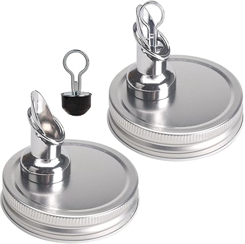 ziHenryDa Mason Jar Pour Spouts. flujo libre Mason Jar Verter Spouts, para tarro de albañil boca ancha 3.386 in dispensador germinación cubierta.