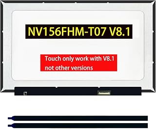 15.6 Inch LCD Screen Replacement for NV156FHM-T07 V8.1, LCD Screen 15.6" 40Pin Laptop Display Panel(Mate FHD 1920x1080p Touchscreen