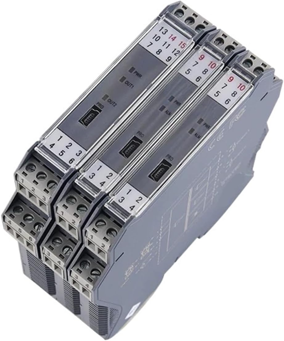 Ex-Proof RTD pt100 Signal Transmitter Intrinsic Isolated Signal Safety Barrier Temperature Transmitter for Hazardous Area(1 in 2 Out,-50-100C_4-20MA_DC24V)