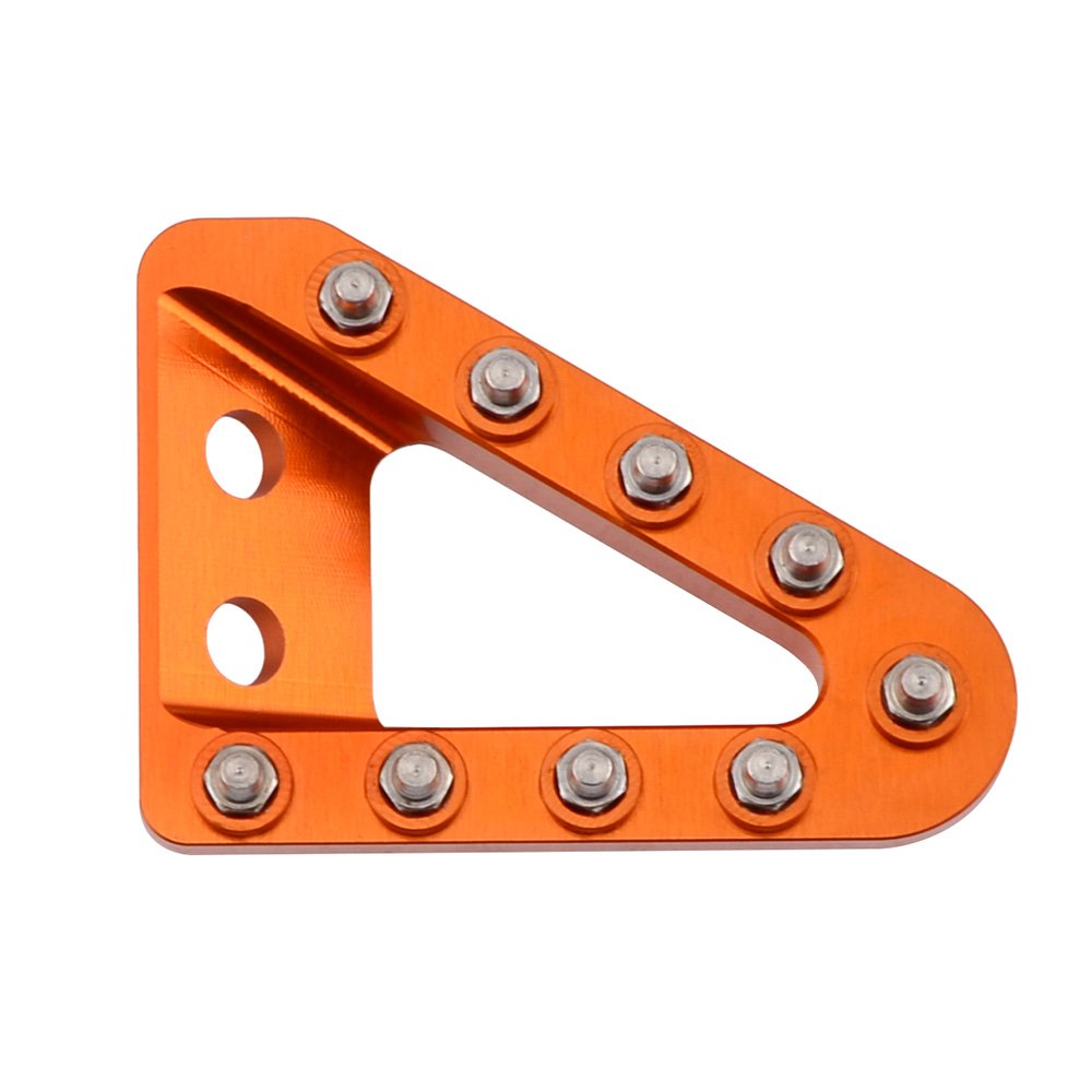 NICECNC Orange Plaque d'appui de la pédale de Frein arrière Compatible with 125-450 XC/XCF/SX/SXF 2016,125-500 XC/XCF/XCW/SX/SXF/EXC/EXCF/TPi/6D 2017-2023,See Fitment