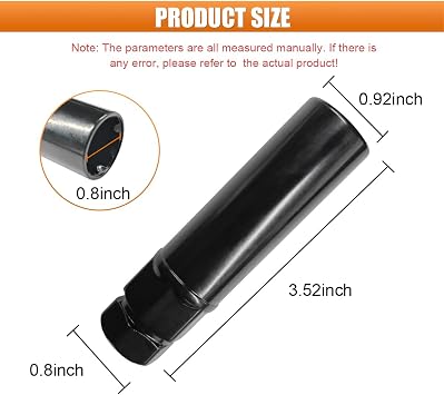 Large 6 Spline Tuner Lug Nut Key, Car Wheel Lock Removal Tool