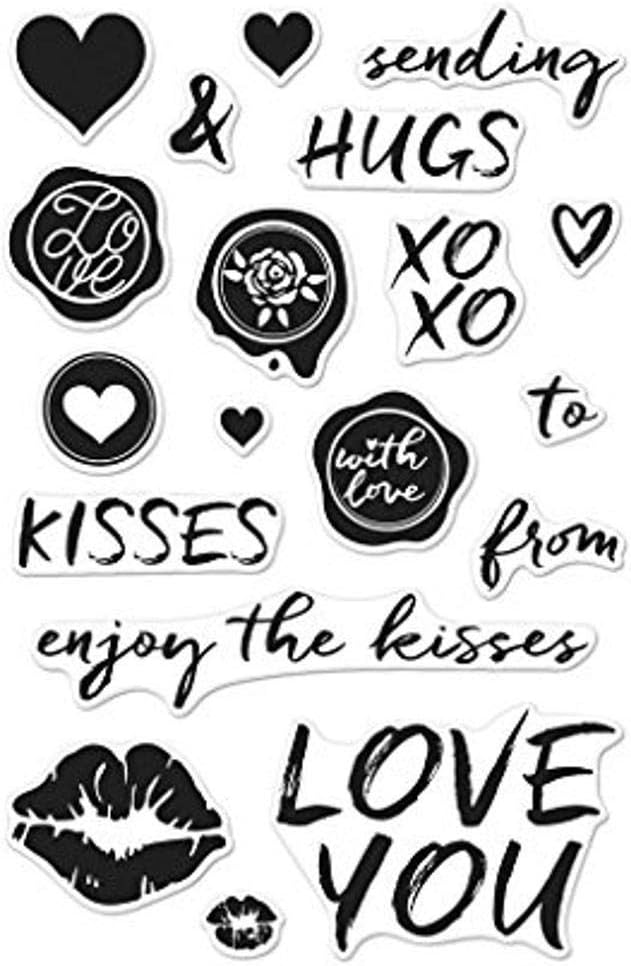 Hero Arts CM171 You are Loved Messages Photopolymer Clear Stamp, 4"X6"