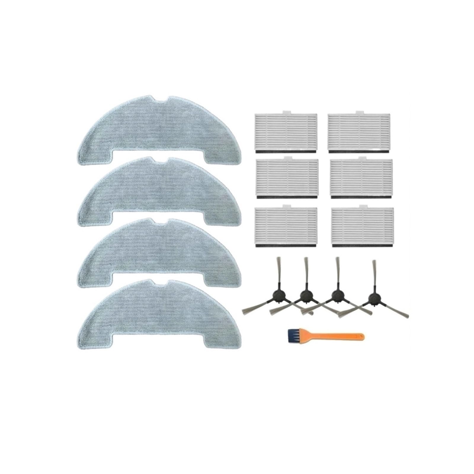 XIAOQIANGqiang Compatible With Vexilar W7/W9/W11/15, Robot Vacuum Replacement Parts, Including HEPA Filter, Mop, Side Brush, And Cleaning Brush