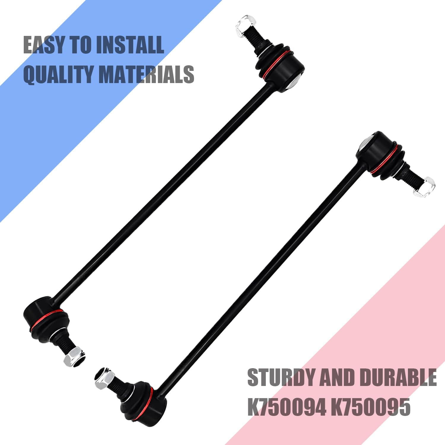 K750094 K750095 Front Sway Stabilizer Bar Links Compatible with 2007-2022 Nissan Altima Maxima Murano Pathfinder Quest Rogue and 2014-2020 Infiniti JX35 QX60
