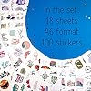 BulbaCraft 100Pcs Cute Travel Stickers for Women, Travel Stickers for Water Bottles, Notebook, Laptop, Luggage Decals for Suitcases, Travel Journal Decals, Gifts for Women & Men #1