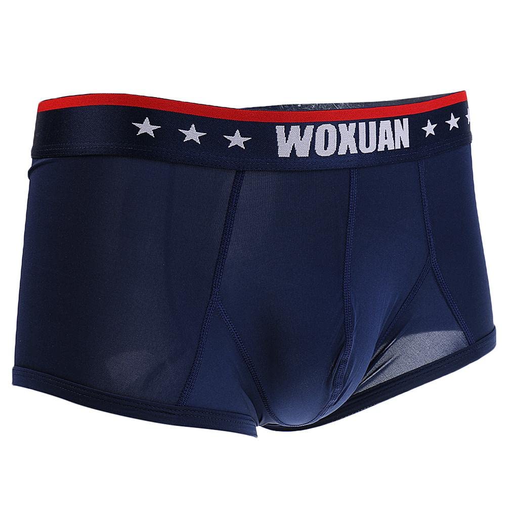 nivaa Men Underwear Boxer Briefs Shorts Bulge Pouch Soft Underpants XL Blue-picture-53