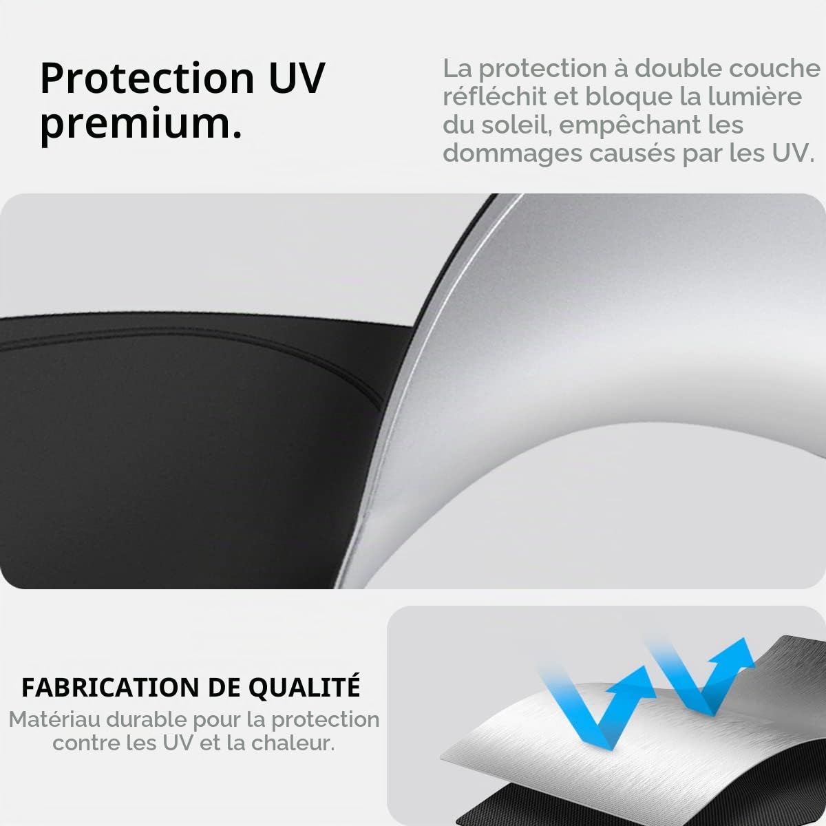 Spigen Tesla Model Y Juniper 2025 2026 Model 3 2021-Highland 2026 Pare-Soleil pour Pare-Brise Avant, Bloque la Protection Solaire Contre Les Rayons UV, Compatible avec Tout Tesla Model Y et 3